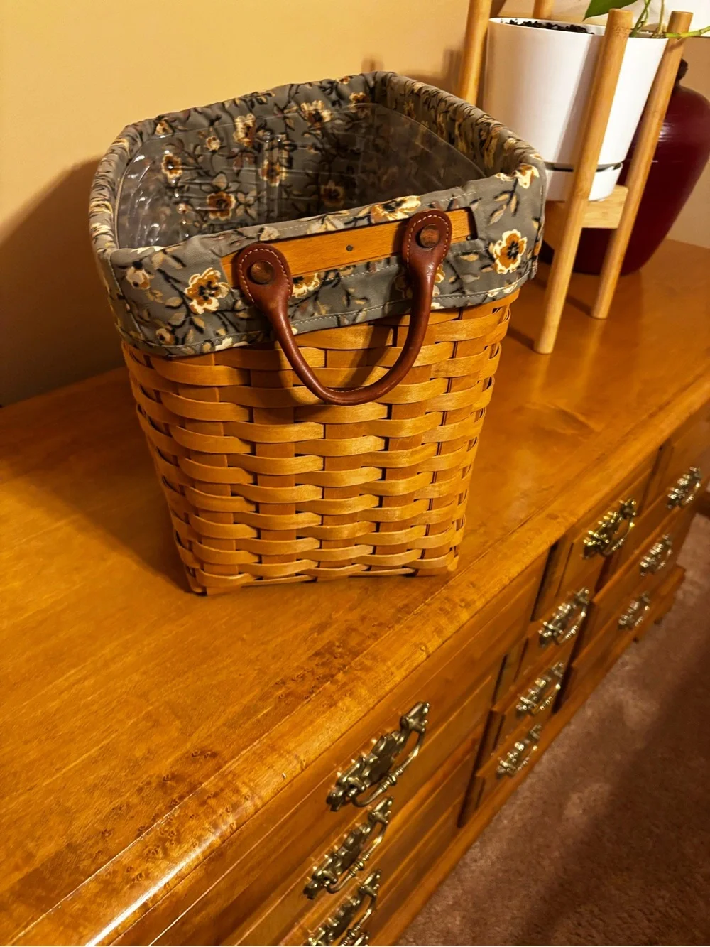 Longaberger Newspaper Basket Set